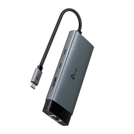 Hub USB-C-HDMI Tp-Link Uh6120C De 6 Puertos/1Xusb-C Entrada/1Xhdmi 4K/1Xethernet Gigabit/1Xusb-C/2Xusb-A/5 Gbit/S/Gris