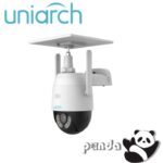 Cámara Pt Solar 4G Uniarch (Uho-P2G-M3F4D-La) 3Mp / Lente 4Mm  / Ir30M / MicroSD 512Gb / Micrófono + Altavoz Integrado / 4G Card Nano Sim / Ip66 / Bateria1 -