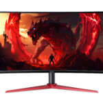 Monitor 34" Acer Acer Nitro Xz342Cu, UHD/Curvo/Panel VA/HDMI/DP/180Hz/1Ms/3440X1440/AMD Freesync Premium/Negro, Um.cx2Aa.303