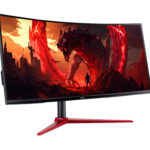 Monitor 34" Acer Acer Nitro Xz342Cu, UHD/Curvo/Panel VA/HDMI/DP/180Hz/1Ms/3440X1440/AMD Freesync Premium/Negro, Um.cx2Aa.303