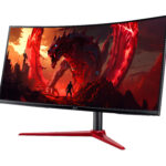Monitor 34" Acer Acer Nitro Xz342Cu, UHD/Curvo/Panel VA/HDMI/DP/180Hz/1Ms/3440X1440/AMD Freesync Premium/Negro, Um.cx2Aa.303