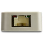 Adaptador USB Tipo C A Etherne T Con Puerto USB Extra - Blanco
