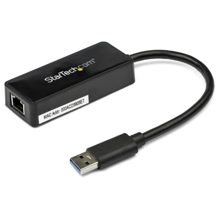 Tarjeta Ethernet 1 Puerto RJ45 Externa USB 3.0 Con USB Negro