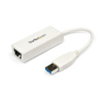 Adaptador De Red Ethernet USB 3.0 Gigabit Nic RJ45 Blanco