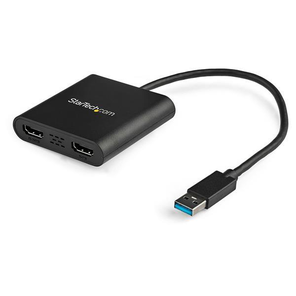 ADAPTADOR DE VIDEO EXTERNO USB 3.0 A 2 PUERTOS HDMI 4K