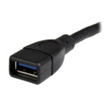 Cable De 15Cm Extensor USB 3.0 USB Superspeed Negro