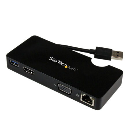 Mini Replicador De Puertos USB 3.0 HDMI O VGA Ethernet USB Dock