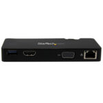 Docking Station USB 3.0 A HDMI O VGA Startech Usb3Smdockhv, USB 3.0 Y Puerto Ethernet Gigabit Negro