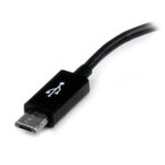 CABLE ADAPTADOR MICRO USB MACHO-USB A HEMBRA OTG STARTECH UUSBOTG 12CM NEGRO