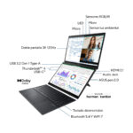 Laptop ASUS Ux8406Ca-Pz166X 14"/Touch/Intel Core Ultra 9-285H/32Gb Lpddr5X RAM/1Tb SSD/HDMI/USB 3.2/Windows 11 Home/Color Gris
