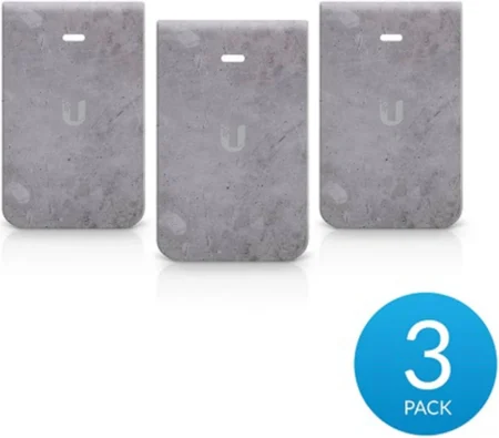 MASCARA DECORATIVA PARA ACCESS POINT UBIQUITI IW-HD-CT-3 PARA UAP-IW-HD/3 PIEZAS/GRIS-CONCRETO