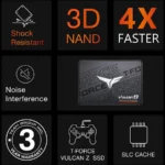 U. Estado Solido SSD 1Tb Teamgroup T253Tz001T0C101, T-Force Vulcan, 2.5", SATA Iii, Color Negro