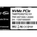 U. Estado Solido SSD M.2 2Tb Teamgroup Tm8Fpd002T0C101 M33 Pro NVMe, PCI Express 3.0
