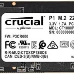 U. Estado Solido SSD M.2 1Tb Crucial Ct1000P3Pssd8 P3 Plus NVMe/3D Nand/PCI Express 4.0
