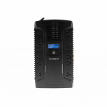No Break Forza Ht-650Lcd, 650Va(390W), 12 Contactos Nema 5-15R, USB, 120V, Color Negro