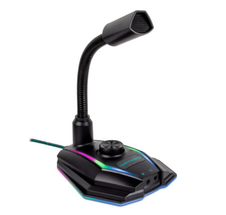 Microfono Perfect Choice V-930419, Alambrico Vortred Gaming/Con Luz LED Rgb/Conexion USB/3.5Mm/2000Ohm/Negro