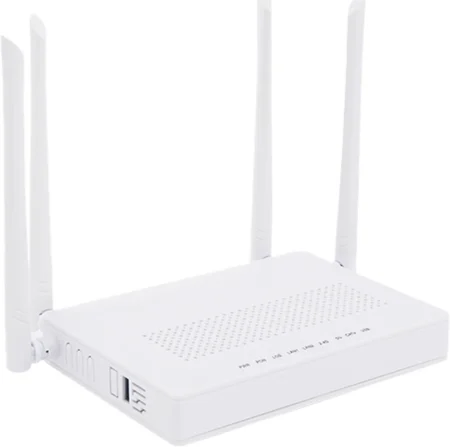 Router Onu Dual Gpon/Epon V-Sol V2802-Act Wi-Fi Doble Banda 2.4 Y 5 Ghz/Soporta Mesh/2 Puertos Gigabit/1 Puerto Pon Sc/Apc/1 Puerto Catv/Hasta 1200 Mbps Via Wi-Fi