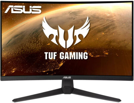 MONITOR 23.8″ ASUS VG24VQ1BY LED/CURVO/FULL HD/FREESYNC/165HZ/HDMI/BOCINAS INTEGRADAS (2 X 2W RMS)/NEGRO