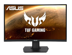 MONITOR 23.6" ASUS GAMER LED/CURVO/FREESYNC/FULL HD/165HZ/1MS/HDMI/VESA/NEGRO, VG24VQE