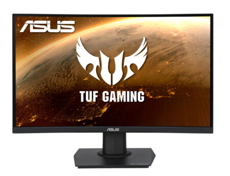 Monitor 23.6″ ASUS Gamer LED/Curvo/Freesync/Full HD/165Hz/1Ms/HDMI/Vesa/Negro, Vg24Vqe