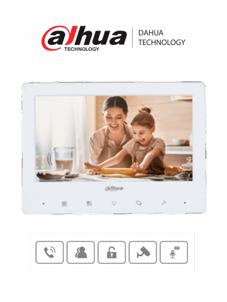 Dahua Vth1020J- Monitor Analógico De 7 Pulgadas Compatible Con Kta01 / Kta02 –