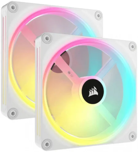 Ventilador Corsair Co-9051007-Ww, Icue Link Qx140 Rgb, Para Gabinete, 1X140Mm/Rgb/480-2000Rpm/Domo Magnetico/Color Blanco