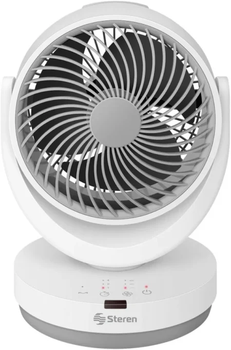 Ventilador Oscilante Steren Fan-300 Con Ajuste De Velocidad/temporizador/para Escritorio/color Blanco