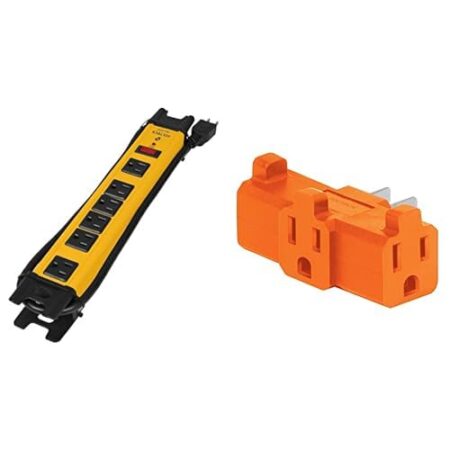BARRA MULTICONTACTO USO INDUSTRIAL VOLTECK MUL-612X 6 ENTRADAS/LUZ INDICADORA/1,200 JOULS/90CM CABLE/COLOR AMARILLO