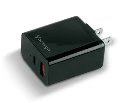 ##CARGADOR DE PARED VORAGO AU-350-WH USB-A Y USB-C BLANCO 20W/3.0A (OPENBOX)