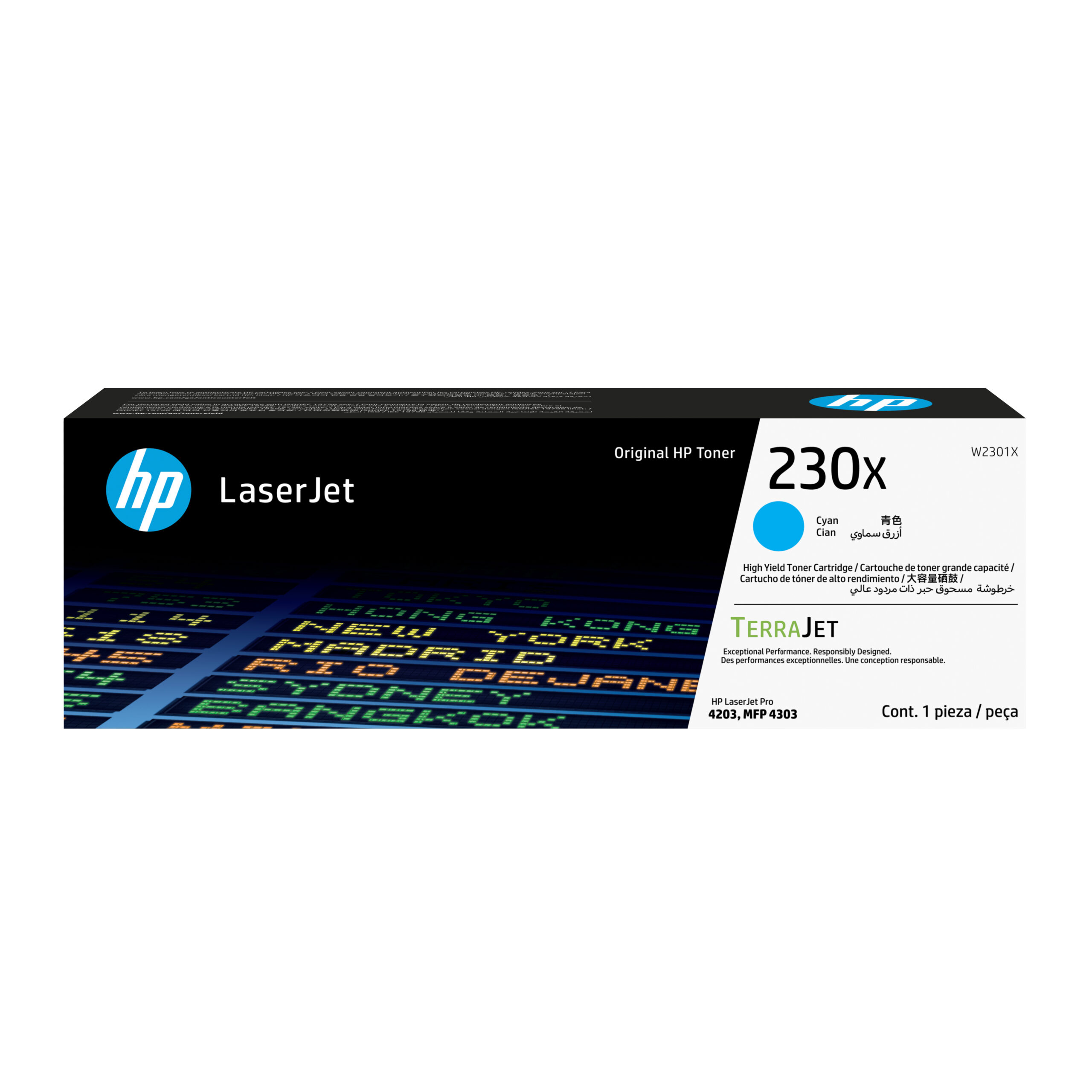 TONER HP W2301X COLOR CIAN 230X, 5500 PAGINAS