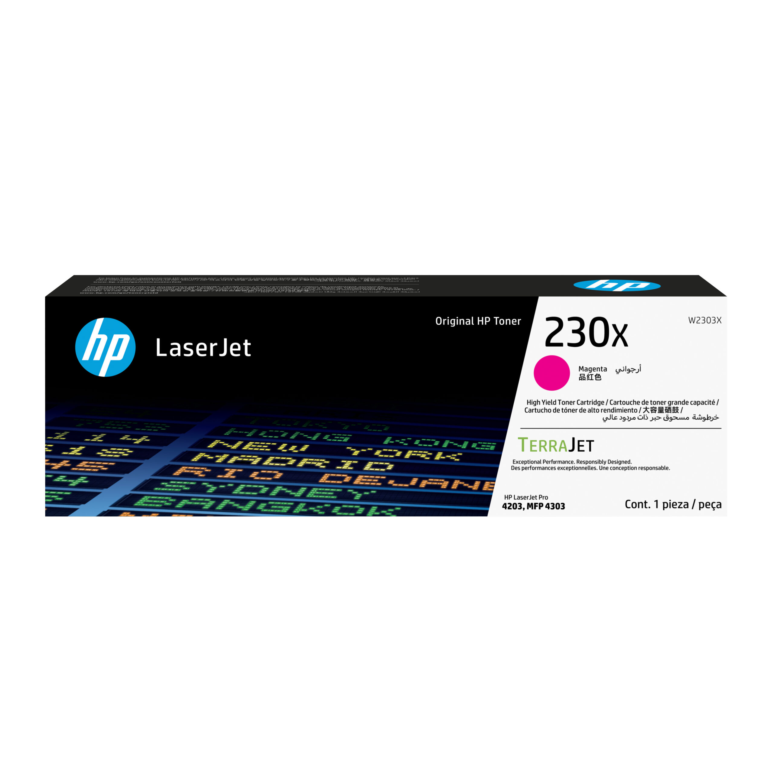 TONER HP W2303X COLOR MAGENTA 230X, 5500 PAGINAS