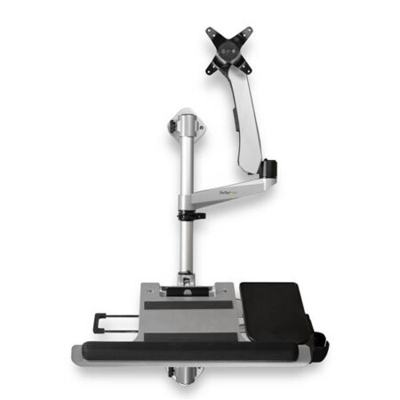 Estacion De Trabajo De Montaje En Pared Para Monitor 34″ Y Teclado Startech Wallstsi1 Articulado/Ergonomico/Ajustable