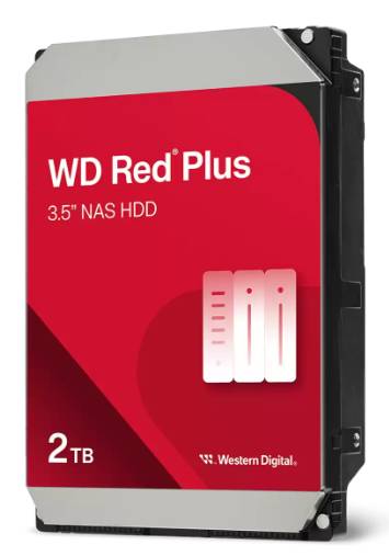 D. Duro Interno 2Tb Western Digital Red Plus, SATA Iii/5400Rpm/64Mb/3.5″/ Wd20Efpx