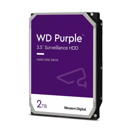 D. Duro Interno 2Tb Western Digital Purple, SATA Iii/5400Rpm/64Mb/3.5″/Para Videovigilancia/ Wd23Purz