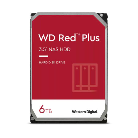 D. Duro Interno 6Tb Western Digital Red Plus SATA Iii/5400Rpm/256Mb/3.5″/ Wd60Efpx