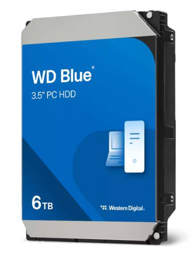 D. Duro Interno 6Tb, 3.5″ Wd Blue Wd60Ezax Sata3/256Mb/5400Prm