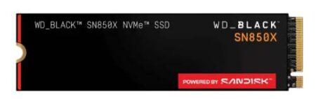 U. Estado Solido 1Tb M.2 Western Digital Sn850X Black PCIE Gen4 NVMe, Wds100T2X0E