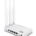 Netis Router Inalambrico N300 (Wf2409E), 5 Puertos (1 WAN,4 LAN 100 Mbps), WiFi 4, 300 Mbps, Router, Ap, Wisp, Repetidor, 3 Antenas 5 Dbi, Multi Ssid