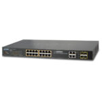 Switch Planet Wgsw-20160Hp - Negro, RJ45, 22 W, 16 Puertos