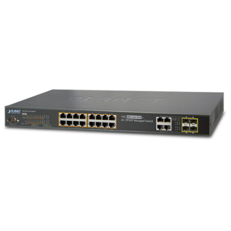 Switch Planet Wgsw-20160Hp – Negro, RJ45, 22 W, 16 Puertos