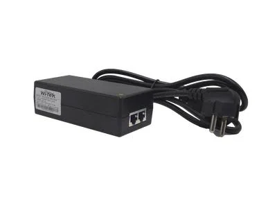 Inyector Hi-PoE Wi-Tek Wi-Poe55-48V-60W, 60W Gigabit, PoE 802.3 Af/At/Bt, Alcance 100M, P/Interior