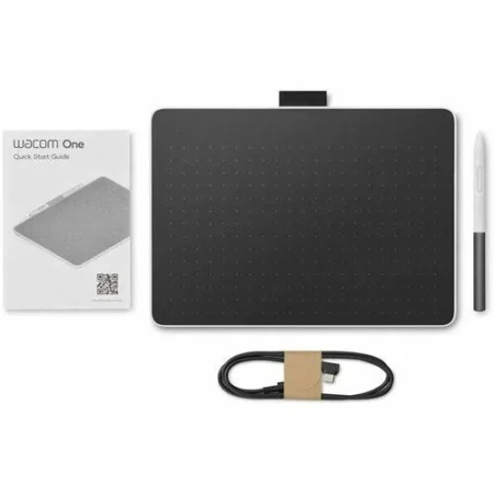 Tableta Grafica Wacom One Ctl-672 Ctc4110Wlw0A/2540 Lpi/Lapiz/USB/Pc, Mac, Cromo/Negro