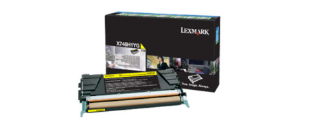 Cartucho Tóner Lexmark – 10000 Páginas, Amarillo, Laser, Negro