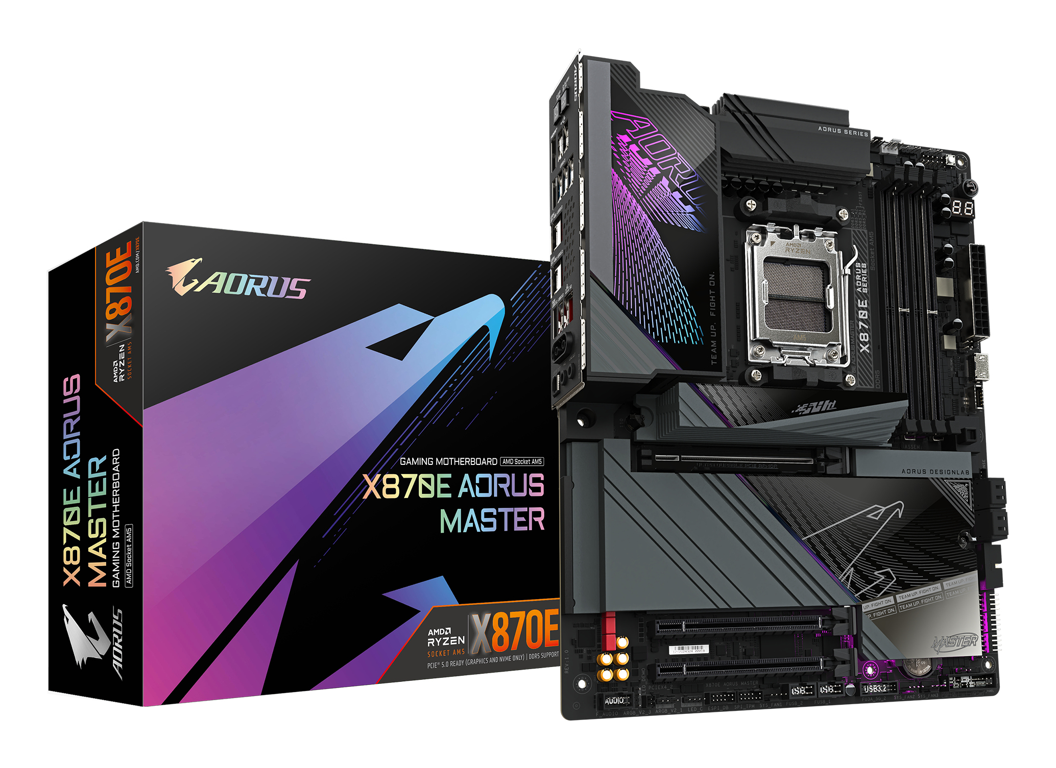Mb Gigabyte X870e Aorus Master Socket Am5/ddr5/256gb/hdmi/dp/amd X870/atx