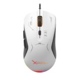 Mouse Gamer Alámbrico Xzeal Xst-401 - Sensor Óptico De 7200 Dpi - Iluminación Rgb - 6 Botones - USB 1.5M - Blanco