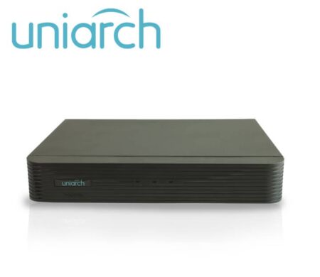 Dvr Pentahíbrido Uniarch Xvr-104G3, 4 Canales Analógicos (Hasta 5Mp A 20 Fps) Capacidad De 1 Disco Duro De 8 Tb, Carcasa Metálica