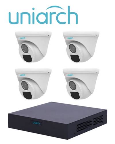 Kit De Videovigilancia Uniarch Xvr301-04F/4Uac-T112-F28 , 4, 1920 X 1080 Pixeles