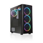 Gabinete Gaming Xzeal Xz110, Torre, Micro-ATX, Mini-Itx Negro, Xzcgb12B