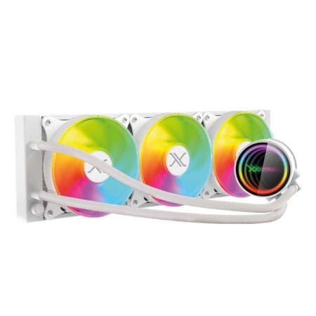 Enfriamiento Liquido Xzeal Xzco411W Redondo Xz411/Argb/3 Pines/Pwm 4 Pines/3X120Mm/800 – 2200Rpm/Color Blanco