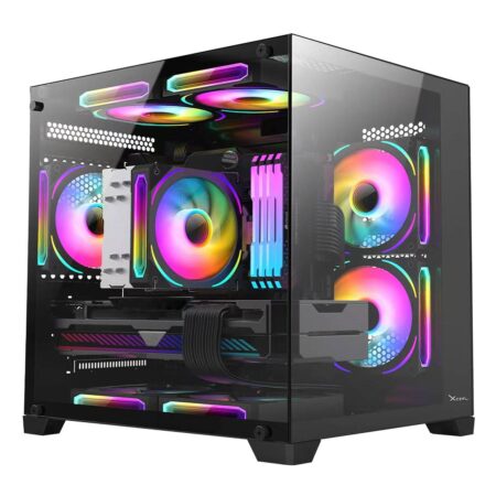 Gabinete Gamer Xzeal Panzer Cubo M-ATX/Itx / USB 2X1.0 /3 Fan A